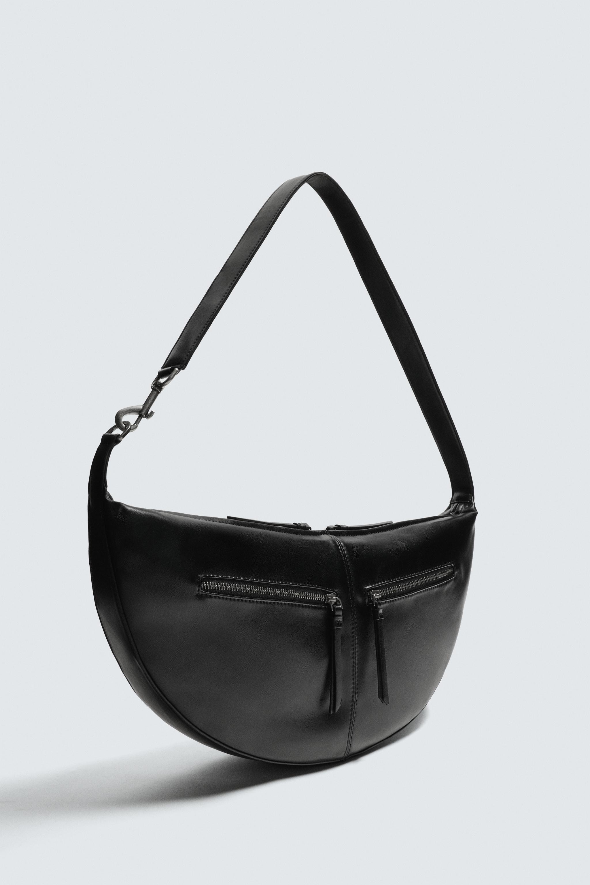 TOPSTITCHED SHOULDER BAG